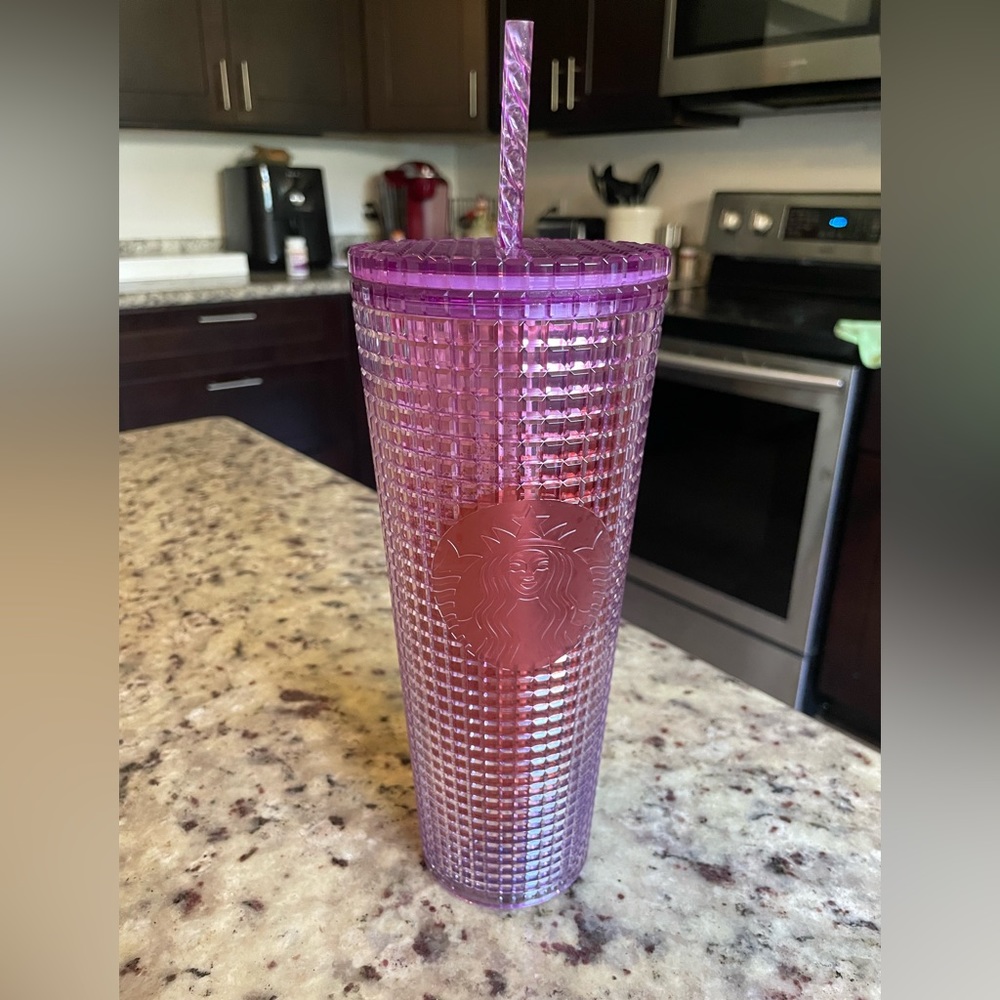 Starbucks 2021 Summer Disco Studded Grid Tumbler